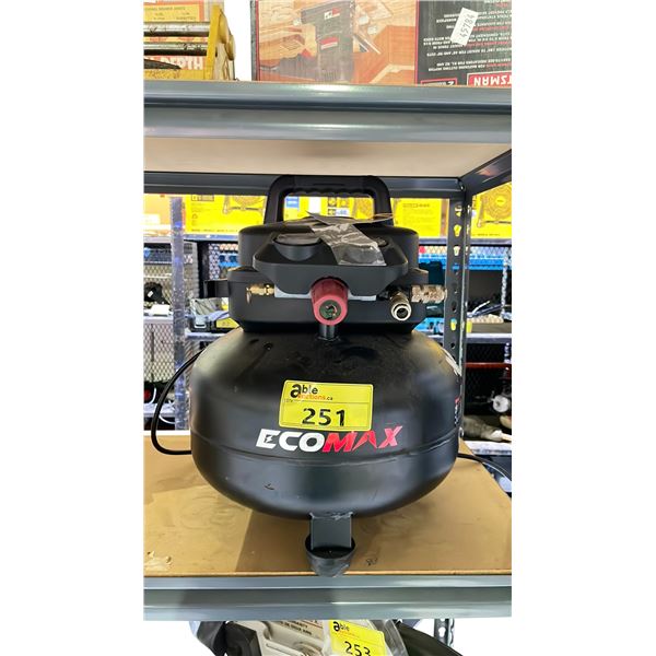 ECOMAX 6GAL 175PSI AIR COMPRESSOR
