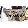Image 2 : 2 TOOLBOXES WITH ASSORTED TOOL CONTENTS INCLUDING; HAND SAW, AXE, HAMMER & MORE