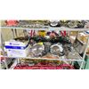 Image 1 : SHELF OF ASSORTED TOOLS INCLUDING; CIRCULAR SAWS, RECIPROCATING SAW & COIL NAILS