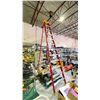 Image 1 : LOUISVILLE 12' ALUMINUM STEP LADDER (SOME DAMAGE ON SUPPORT RUNGS)
