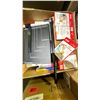 Image 2 : PALLET OF ASSORTED ITEMS INCLUDING; PHOTO PAPER, PAPER CUTTER, SKIRT, PILLOW AND MORE