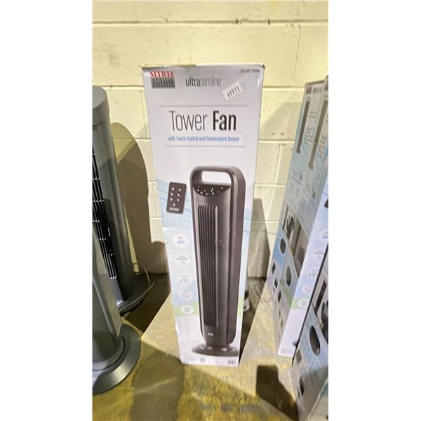 2- ULTRA SLIMLINE TOWER FANS *MAY BE MISSING PIECES/ UNKNOWN WORKING CONDITIONS*