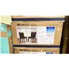 Image 1 : 2- PACK GREY UPHOLSTERED DINING CHAIR *MAY BE MISSING PIECES*