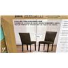 Image 2 : 2- PACK GREY UPHOLSTERED DINING CHAIR *MAY BE MISSING PIECES*