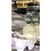 Image 2 : SHELF LOT OF ASSORTED BLANKETS AND MORE
