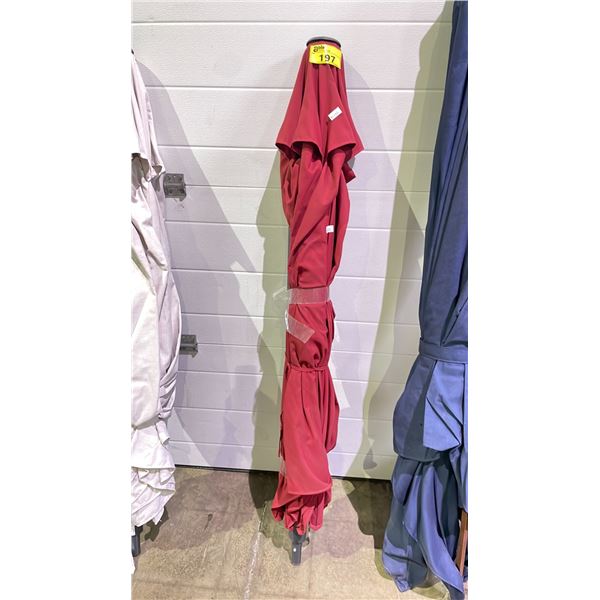 PATIO UMBRELLA (UNKNOWN CONDITION, MAY BE MISSING PIECES)