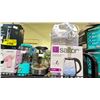 Image 2 : SHELF LOT OF ASSORTED ITEMS INCLUDING; THERMO FLASK WATER BOTTLE, BLENDJET, SALTON CORDLESS
