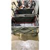 Image 4 : 2 FOLDING 4 WHEEL WAGONS (1 WITH DAMAGED HANDLE, MAY BE MISSING PIECES)