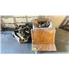 Image 1 : LOT OF ASSORTED LOAD STRAPS, EXTENSIONS CORDS & WOOD