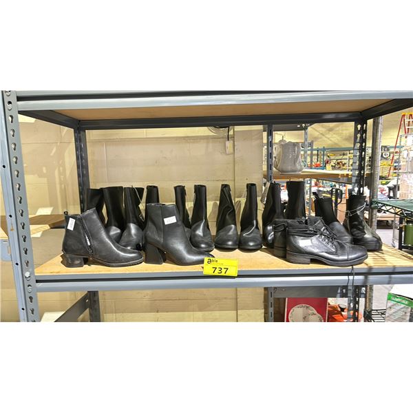SHELF OF ASSORTED SHOES