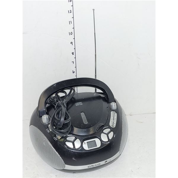 Portable CD and radio player