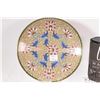Image 2 : Two vintage Japanese cloisonne plates, each with flowers and one with a bird, 7" And 8" in diameters