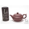 Image 1 : Yixing purple clay teapot stamped "Ku Ching-cho", 3 1/2" in height