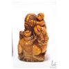 Image 2 : Mottled yellow figural stamp on stand, 4" high, not including base