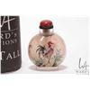Image 2 : Rock crystal reverse painted rooster motif snuff bottle