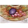 Image 8 : Vintage hand enhanced and transferware Aynsley fruit motif cup and saucer with artist signature D. J