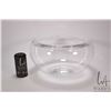 Image 1 : Vintage mid century "Provenance" by Holmgaard of Copenhagen large center bowl, 8 1/2" high X 15" dia