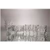 Image 1 : Selection of antique glass and crystal including three footed bowl, 7" high hand cut urn style vase,