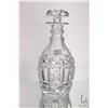 Image 2 : Pair of hand blown antique decanters with stoppers 10" high