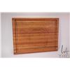 Image 1 : Large hardwood cutting board, 1 1/2" thick, 24" X 18"