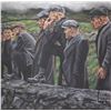 Image 2 : Frame oil on canvas painting "The Boys" by artist Andrea Redmond , June 1990, 24" X 24" Includes Hol