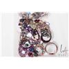 Image 2 : Tray lot of costume jewellery and a bag containing costume jewellery and pieces suitable for upcycli