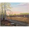 Image 2 : Gilt frame pastel painting titled on verso "Scene Near Calgary Alta", signed by artist F. W. Rosenbl