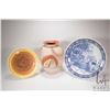Image 1 : Two West German mid century clay pots including 13 1/2" baluster vase, 12" plate plus a Royal Spinx 