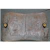 Image 2 : Vintage wood and leather camel seat/ saddle with camel hair stuffing