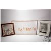 Image 1 : Three framed artworks including Oriental fruit, potentially a watercolour, outside dimensions 18 1/2