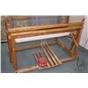 Image 2 : Leclerc Nilus low castle floor loom with four harnesses, six pedals and 45" weave bed plus assorted 