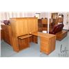 Image 8 : Ansager Mobler Danish teak modular desk cabinet with keyboard drawer on left section and lower right