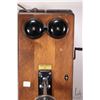 Image 2 : Vintage walnut cased, wall mount Northern Electric telephone