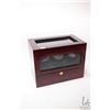 Image 1 : Three place Orbita automatic watch winder with addition storage drawer, lock and key, working at tim