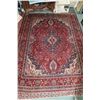 Image 1 : 100% hand made Iranian "Tabriz" carpet artist signed with centre medallion, multiple boarders, red b
