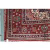 Image 2 : 100% hand made Iranian "Tabriz" carpet artist signed with centre medallion, multiple boarders, red b