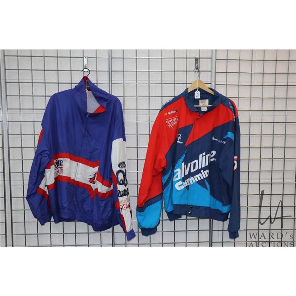 Roush Racing Valvoline Cummins Nascar sponsor jacket in near new condition, size XXL and a Ford No. 