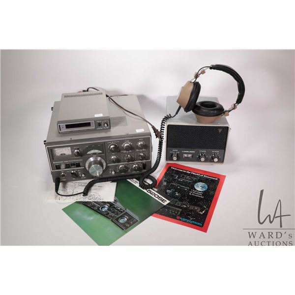 Selection of electronic including Kenwood SSB transceiver model TS-5208, Kenwood digital display mod