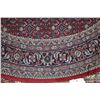 Image 2 : 100% hand made Indian round wool "Indo Bidjar" carpet with center medallion, overal geometric design