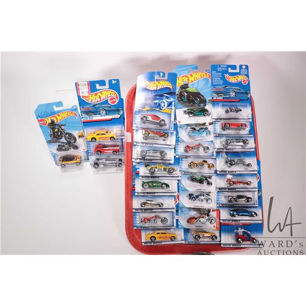 Selection of 30 new in package Hot Wheels collectible vehicles