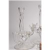 Image 2 : Tray lot of collectibles including Canadian glass, bambi glass candlesticks, Lenox Porcelain  seal, 