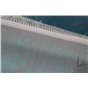 Image 3 : Premium Collection Sizan Carpet poly/ cotton blend carpet, aqua blue and mauve, 58" X 90"