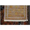 Image 2 : Premium Collection Sizan Carpet poly/ cotton blend carpet with brown background and blue cream with 