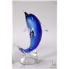 Image 2 : Two 7" high art glass dolphins