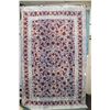 Image 1 : Premium Collection Sizan Carpet poly/ cotton blend carpet with blue background and floral pattern wi