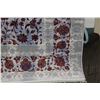 Image 2 : Premium Collection Sizan Carpet poly/ cotton blend carpet with blue background and floral pattern wi