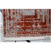 Image 2 : Premium Collection Sizan Carpet poly/ cotton blend carpet with blue background with cream, taupe and