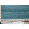 Image 2 : Premium Collection Sizan carpet poly/ cotton blend carpet with mauve background and aqua blue highli