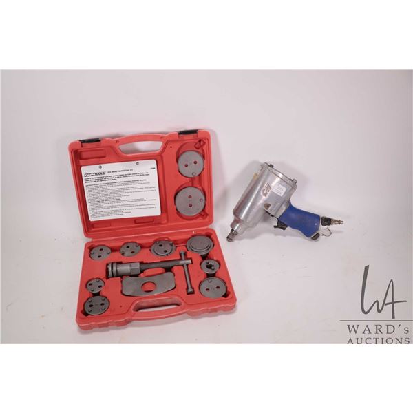 OEM Tools disc brake caliper tool set no. 77500 and a CH model XG0715 half inch drive pneumatic impa