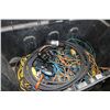Image 2 : Two large plastic job boxes and a selection of extension cords